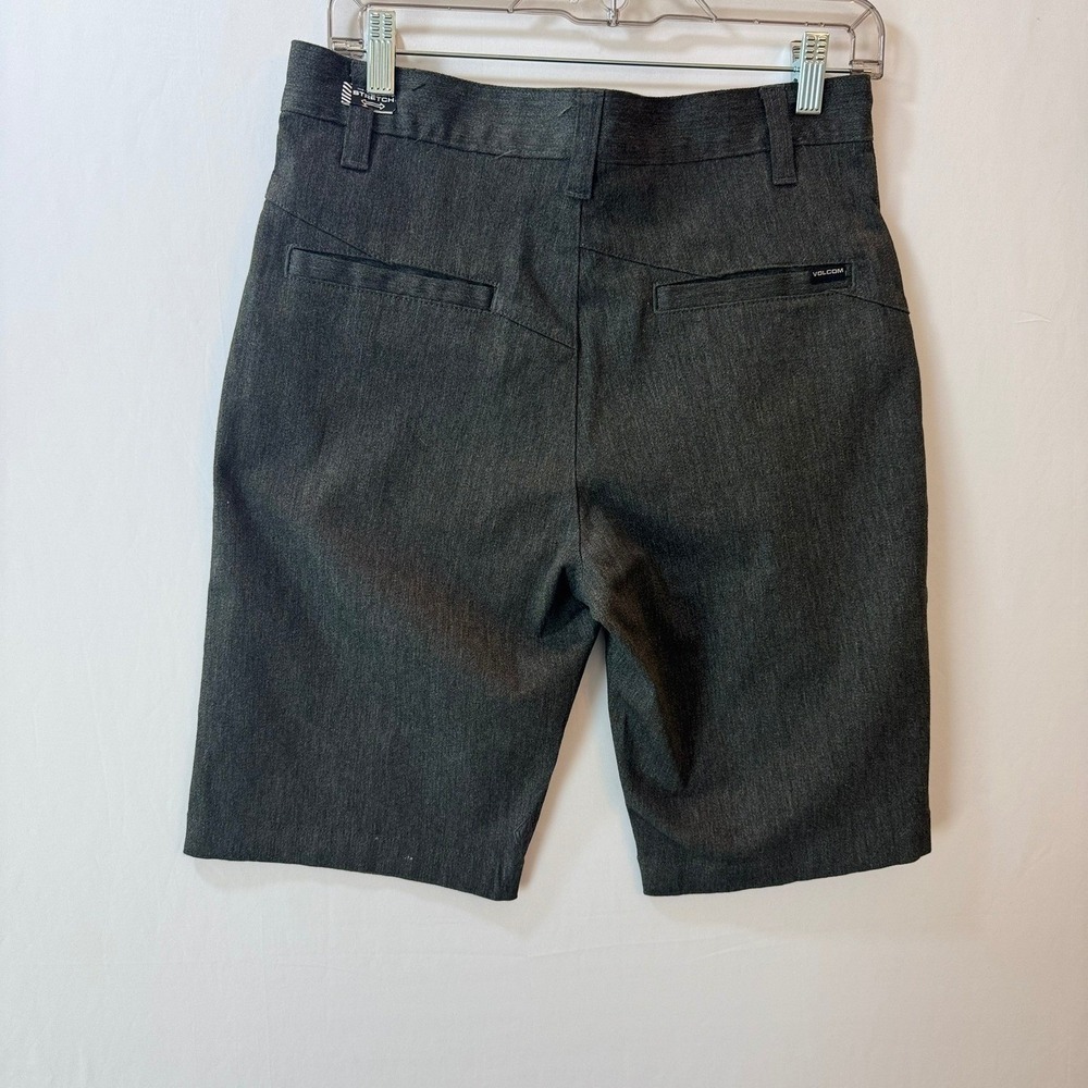 Volcom Mens Frickin Modern Fit Stretch Chino Shorts Charcoal Grey SZ 29 A09117V3 - Picture 3 of 9